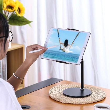 επιτραπέζια-μεταλλική-βάση-για-smartphone-tablet-με-άνοιγμα-12-20cm-αντιολισθητική
